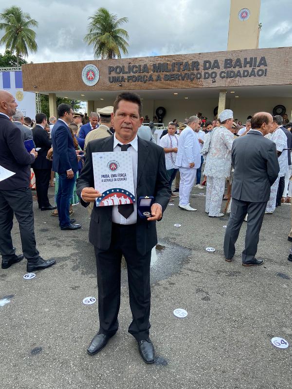 Empresário de Serrinha recebe título de Amigo da Polícia Militar da Bahia